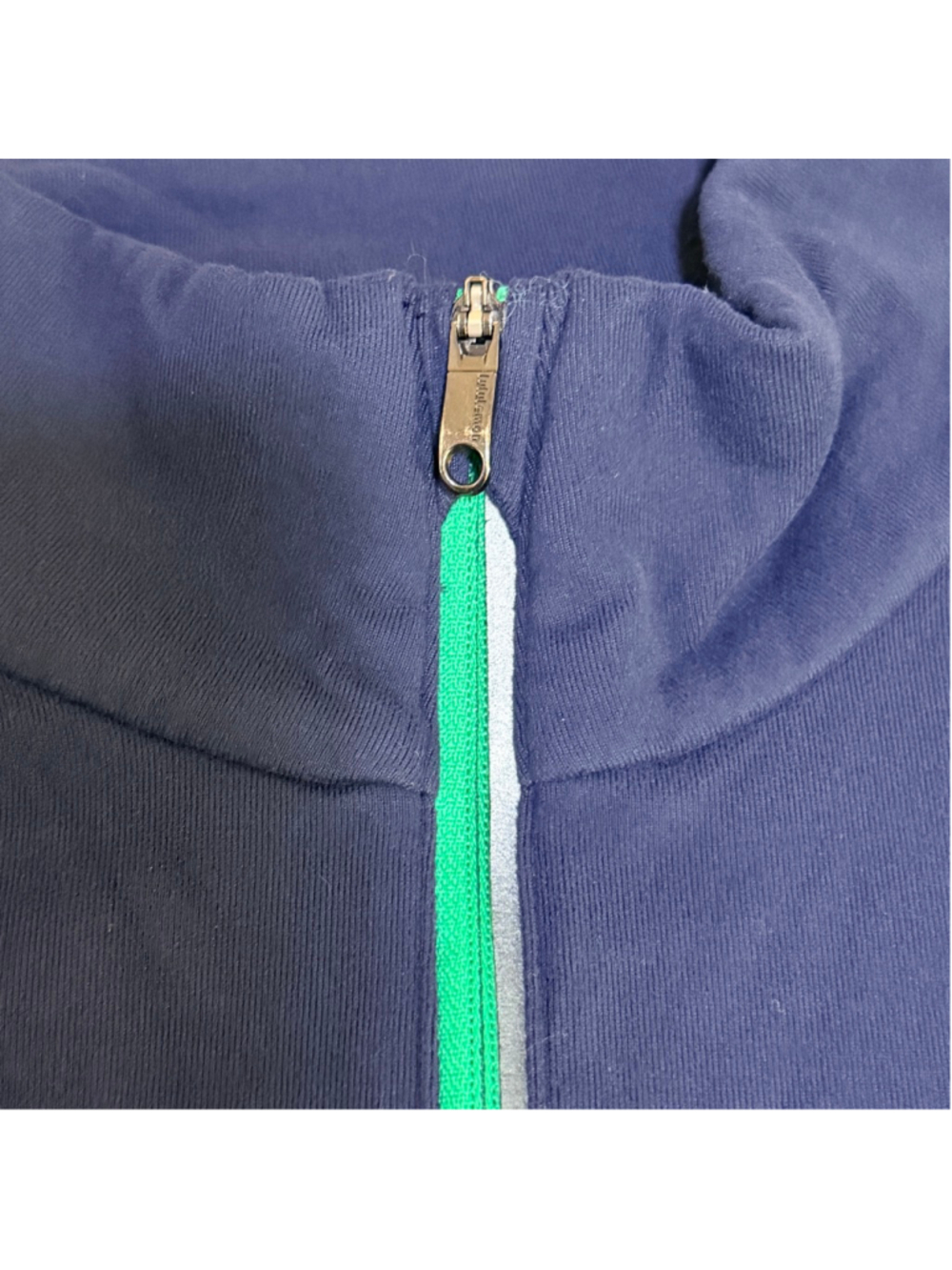 Women's Lululemon 1/2 Zip Pullover Navy Green Thumbholes Size S/M b4 - Picture 7 of 10